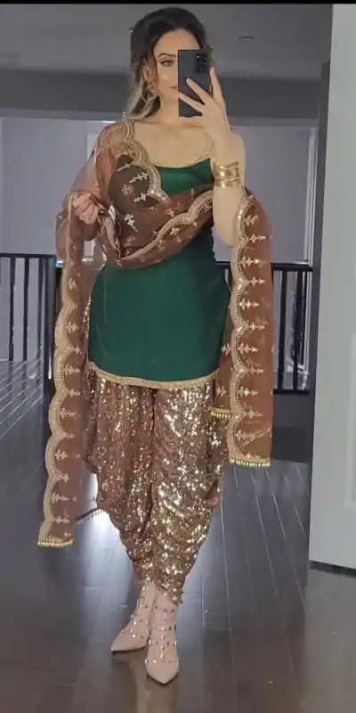 MF 245 Green Color Faux Georgette Embroidery Salwar Suit Wedding, Party, Festive, Events Etc. Expected 4-6 Working Days @2099/- | Casual Suits, Salwar suit, Creative suits, Designer Suits, Palazzo Suits, Party Wear Suits, Patiala Suits, Straight Suits