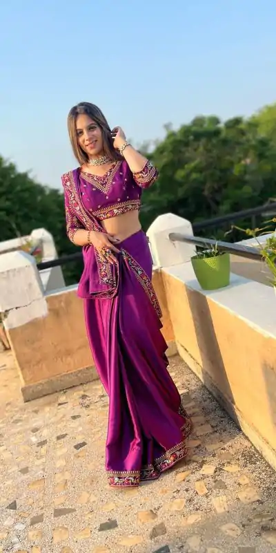 JR 576 Purple Color Rangoli Silk Embroidery Work Lace Saree Casual, Wedding, Festive, Events Expected Delivery 4-6 Working Days @1549/- | Designer Sarees, Embroidered Sarees, Sarees, Bollywood Sarees, Creative Sarees, Ethnic Saree, Modern Digital sarees, Party Wear Sarees