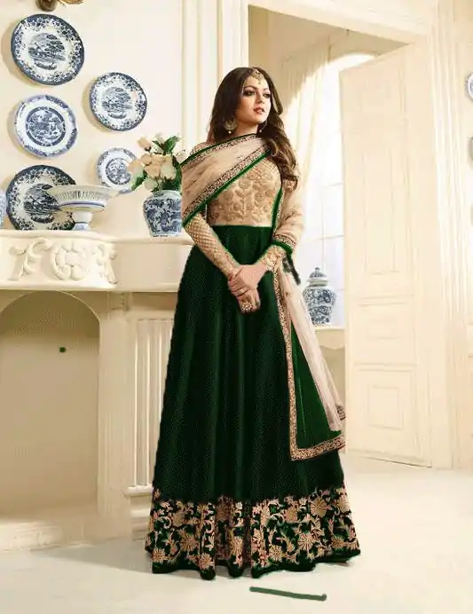 FC TL 1403 Green Color Mono Net +Heavy Phantom Sharara Suit Wedding, Party, Festive Expected Delivery 4-6 Working Days  @1949/- | Casual Suits, Jump Suits, Salwar suit, Creative suits, Designer Suits, Palazzo Suits, Party Wear Suits, Patiala Suits, Straight Suits