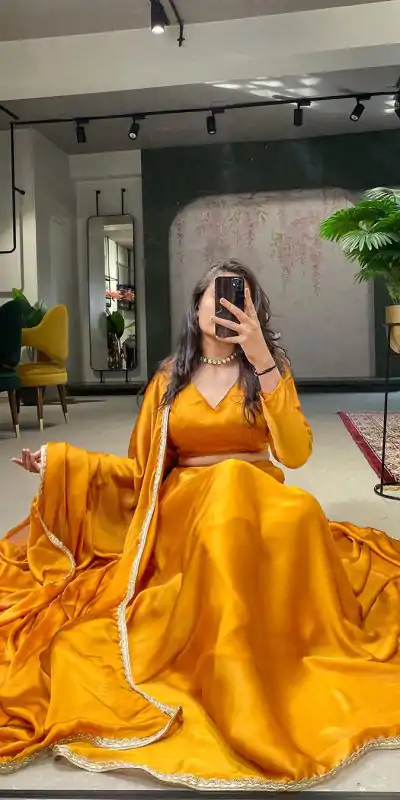 LNB 1227 Mustard Color Rangoli Silk Plain Lace Border Lehenga Choli Traditional Wear, Festive, Party, Wedding, Events etc. Expected 4-6 Working Days @1799/- | Lehenga, Bollywood Lehenga, Creative Lehenga, Designer Lehenga, Embroidered Lehenga, Party Wear Lehenga