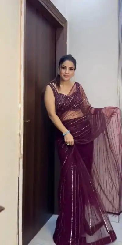 RTC 6472 Purple Color Georgette Thread Butterfly Soft Net Saree Wedding, Party, Festive, Events Etc. Expected Delivery 4-6 Working Days @1949/ | Designer Sarees, Embroidered Sarees, Straight Suits, Sarees, Bollywood Sarees, Creative Sarees, Ethnic Saree, Modern Digital sarees, Party Wear Sarees