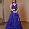 RC 215 Blue  Color Heavy Georgette Embroidery Sequins Lehenga Choli Casual, Party Wedding, Festive, Events Etc. Delivery  4-6 Working Days 1999/- | Lehenga, Bollywood Lehenga, Creative Lehenga, Designer Lehenga, Embroidered Lehenga, Party Wear Lehenga