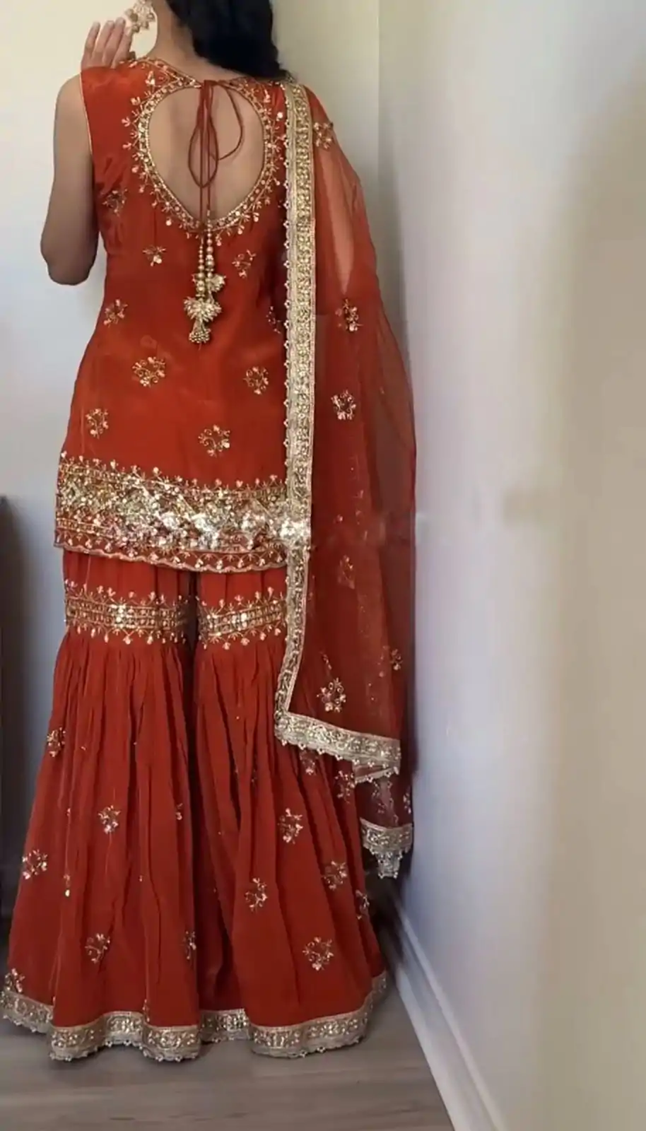 SRK 5183 Brown Color Georgette Embroidery Sequence Salwar Suit Wedding, Party, Festive, Events Expected Delivery 4-6 Working Days @ 2099/- | Casual Suits, Jump Suits, Salwar suit, Creative suits, Designer Suits, Palazzo Suits, Party Wear Suits, Patiala Suits, Straight Suits