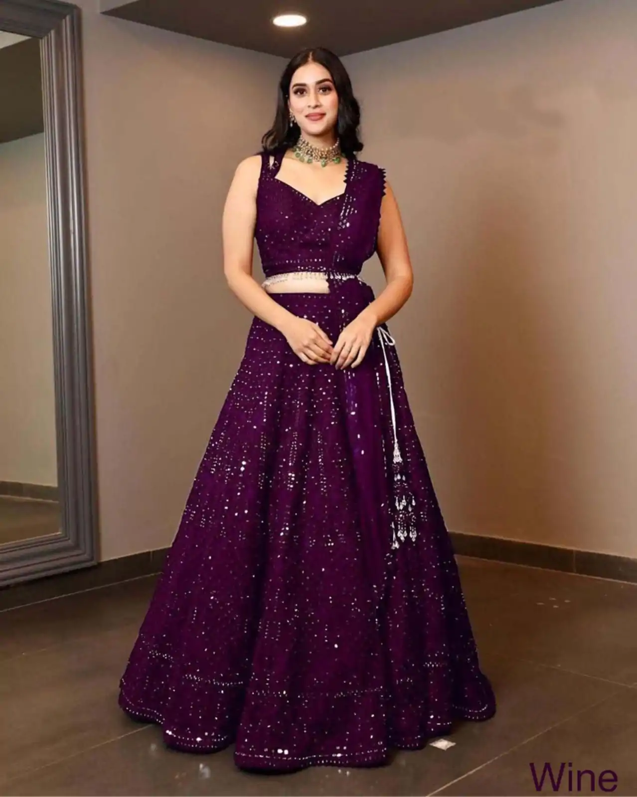 RC 215 Purple Color Heavy Georgette Embroidery Sequins Lehenga Choli Casual, Party Wedding, Festive, Events Etc. Delivery  4-6 Working Days 1999/- | Lehenga, Bollywood Lehenga, Creative Lehenga, Designer Lehenga, Embroidered Lehenga, Party Wear Lehenga
