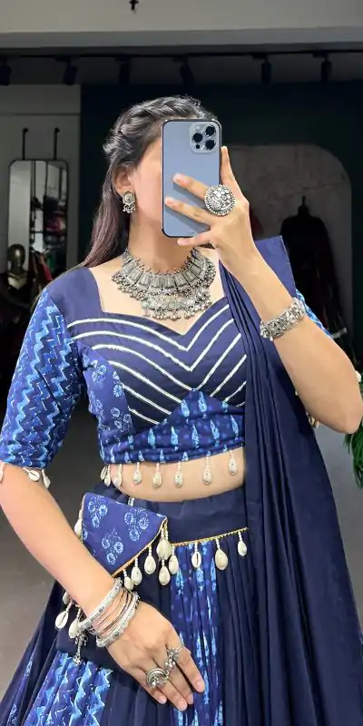 LNB 1699 Blue Color Pure Cotton Floral Printed Lehenga Choli Wedding, Party, Festive, Events Etc. Expected Delivery 4-6 Working Days @3699 | Lehenga, Bollywood Lehenga, Creative Lehenga, Designer Lehenga, Embroidered Lehenga, Party Wear Lehenga