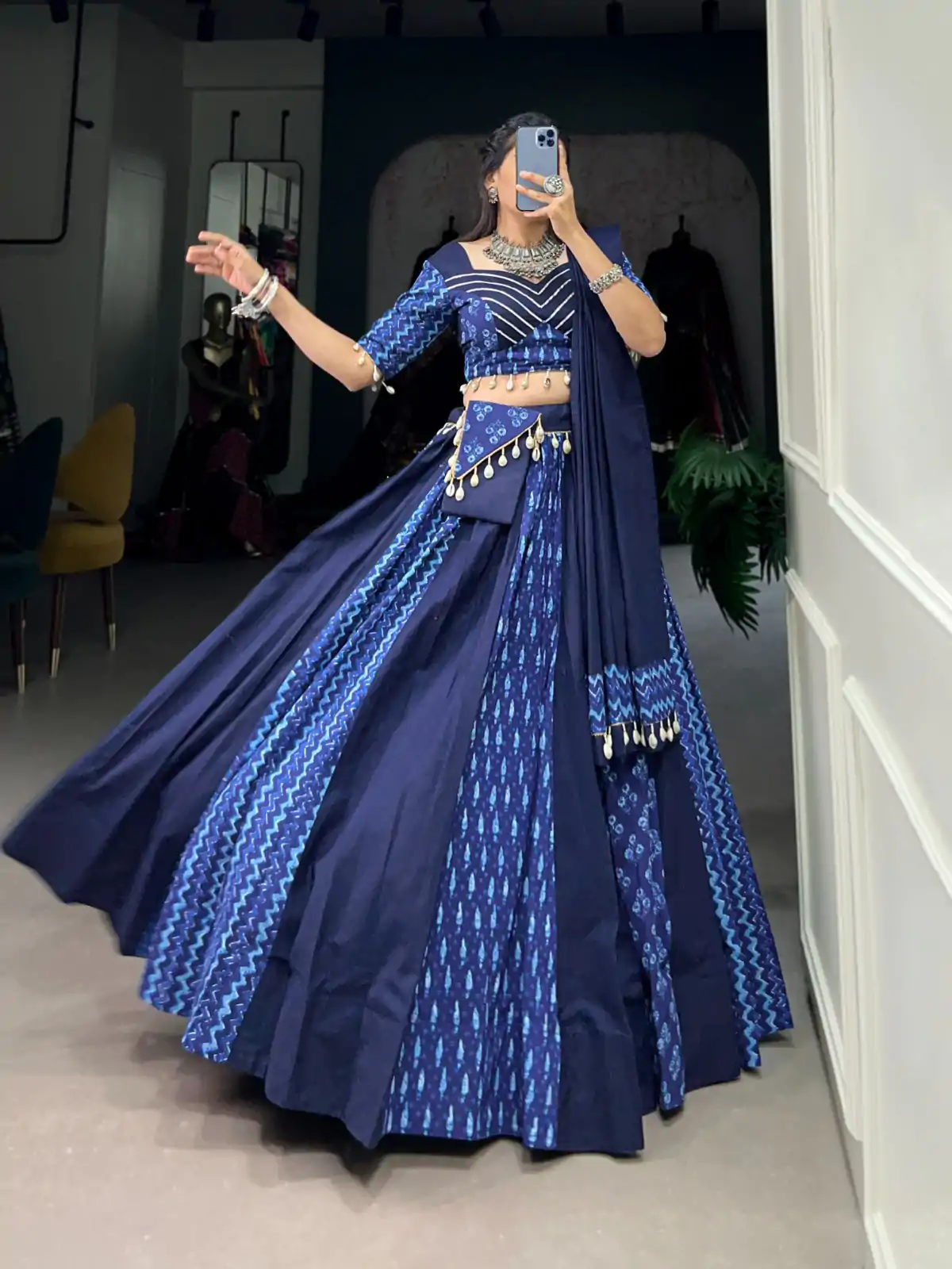 LNB 1699 Blue Color Pure Cotton Floral Printed Lehenga Choli  Wedding, Party, Festive, Events Etc. Expected Delivery 4-6 Working Days @3699 | Lehenga, Bollywood Lehenga, Creative Lehenga, Designer Lehenga, Embroidered Lehenga, Party Wear Lehenga