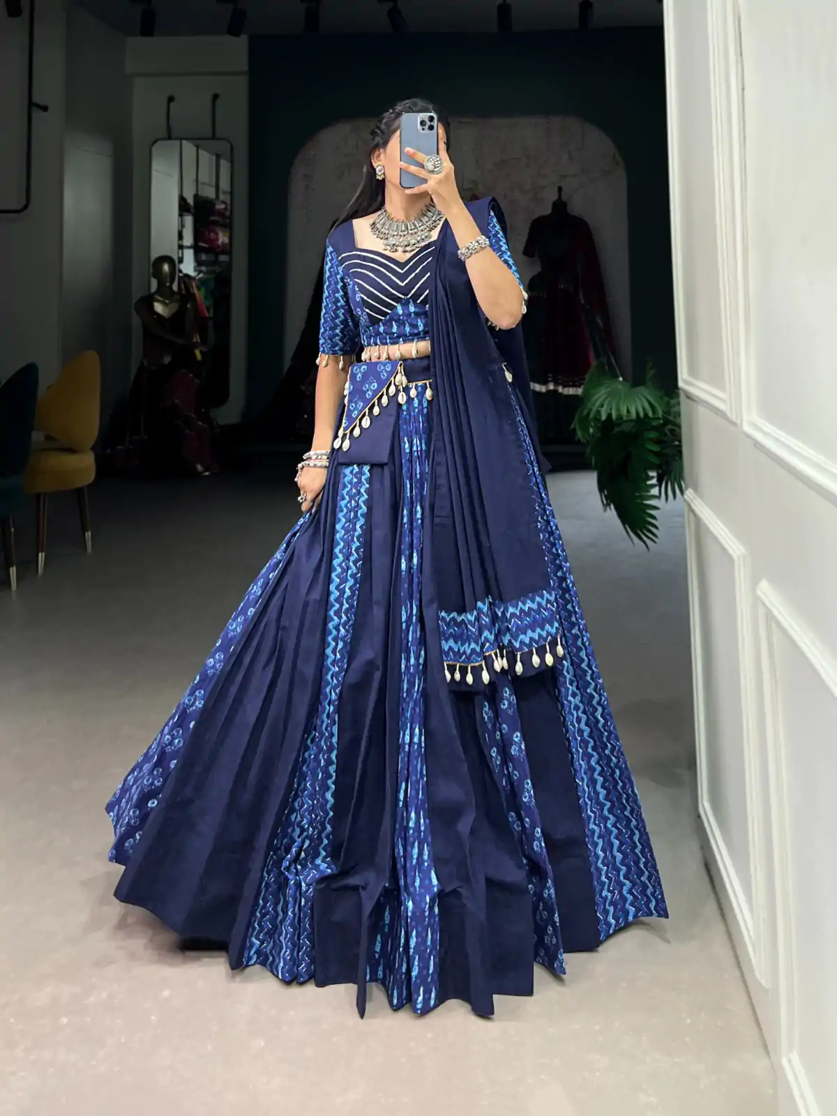 LNB 1699 Blue Color Pure Cotton Floral Printed Lehenga Choli  Wedding, Party, Festive, Events Etc. Expected Delivery 4-6 Working Days @3699 | Lehenga, Bollywood Lehenga, Creative Lehenga, Designer Lehenga, Embroidered Lehenga, Party Wear Lehenga