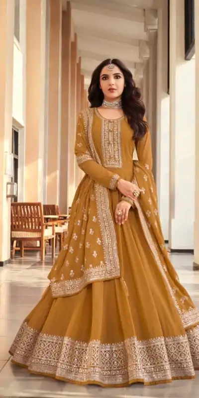 FC AM 16064 Mustard Color Vaishnavi Net Embroidery Salwar Suit Wedding, Party, Festive events, Expected Delivery 4-6 Working Days @2649 | Casual Suits, Salwar suit, Creative suits, Designer Suits, Palazzo Suits, Party Wear Suits, Patiala Suits, Straight Suits