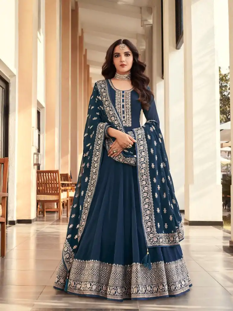 FC AM 16061 Navy Blue Color Vaishnavi Net Embroidery Salwar Suit Wedding, Party, Festive events, Expected Delivery  4-6 Working Days @2649 | Casual Suits, Salwar suit, Creative suits, Designer Suits, Palazzo Suits, Party Wear Suits, Patiala Suits, Straight Suits
