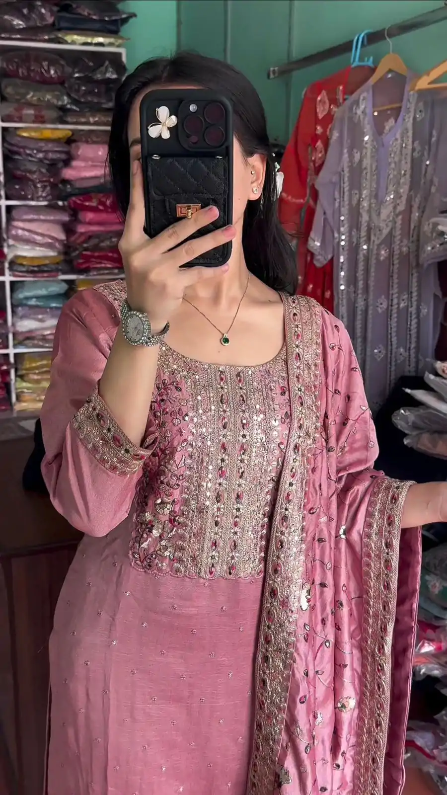 AD 163 Pink Color Chinon Silk Embroidery Work Sharara Suit Casual, Wedding, Party, Festive, Events Etc. Expected Delivery 4-6 Working Days @2249/- | Casual Suits, Jump Suits, Salwar suit, Creative suits, Designer Suits, Palazzo Suits, Party Wear Suits, Patiala Suits, Straight Suits