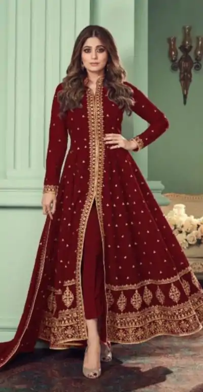 FC ASHIRWAD 8527 Red Color Heavy Georgette Embroidery Sharara Suit Wedding, Party, Festive Expected Delivery 4-6 Working Days  @2599/- | Casual Suits, Jump Suits, Salwar suit, Creative suits, Designer Suits, Palazzo Suits, Party Wear Suits, Patiala Suits, Straight Suits