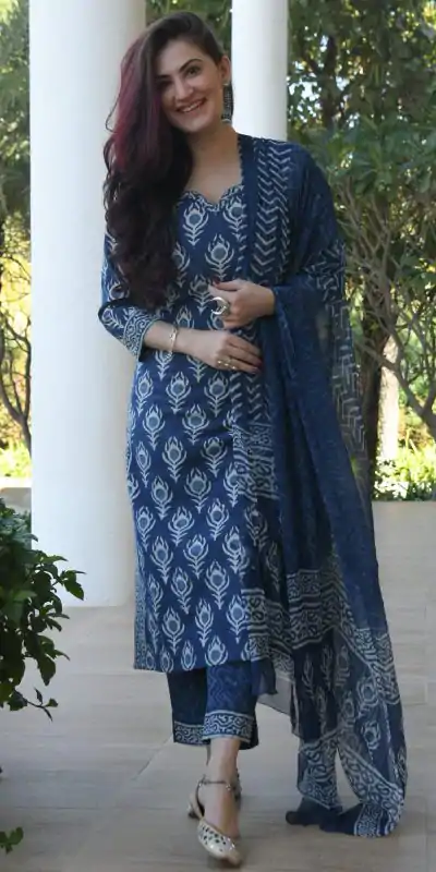 DDH INDIGO Blue Color Viscose Rayon Printed Work Kurti Casual, Party, Wedding, Festive, Events Etc.  Expected Delivery 4-6 Working Days @1549/- | Kurti, Bollywood Kurti, Creative Kurtis, Designer Kurti, Party Wear Kurti, Selfie Kurti