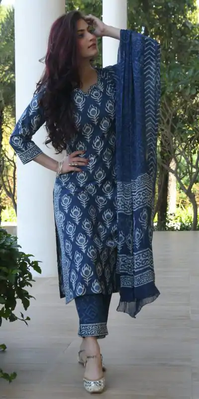 DDH INDIGO Blue Color Viscose Rayon Printed Work Kurti Casual, Party, Wedding, Festive, Events Etc.  Expected Delivery 4-6 Working Days @1549/- | Kurti, Bollywood Kurti, Creative Kurtis, Designer Kurti, Party Wear Kurti, Selfie Kurti