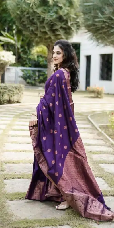 ES 8163 Royal Blue Color Soft Lichi Silk Butti Work Saree Casual, Wedding, Party, Festive, Events Etc. Expected Delivery 4-6 Working Days @1399/- | Designer Sarees, Embroidered Sarees, Sarees, Bollywood Sarees, Creative Sarees, Ethnic Saree, Modern Digital sarees, Party Wear Sarees