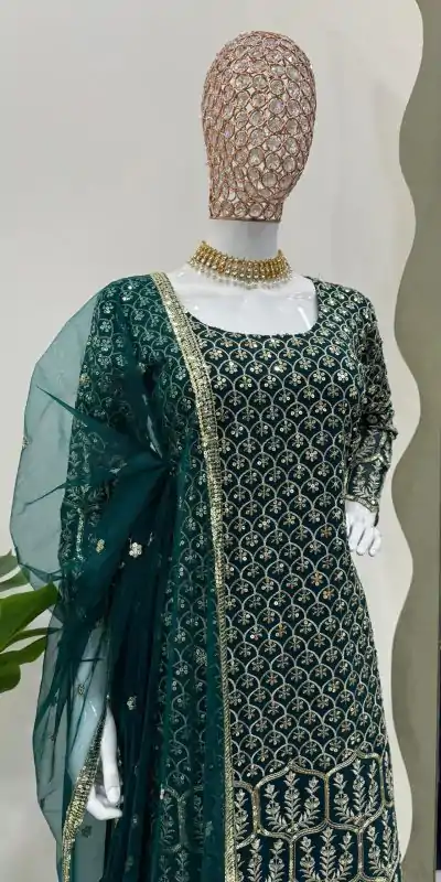 KD 1466 Pink Color Georgette Sequence Thread Work Salwar Suit Casual, Party, Festive, Events Wedding Etc. Expected Delivery 4-6 Working Days @2349/- | Casual Suits, Salwar suit, Creative suits, Designer Suits, Palazzo Suits, Party Wear Suits, Straight Suits