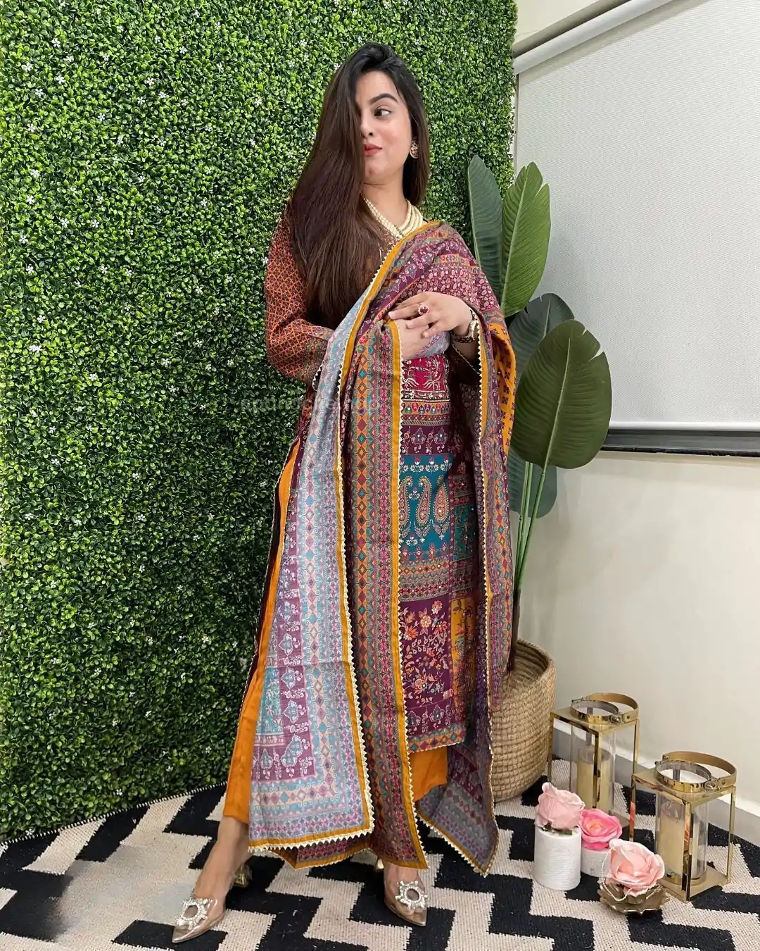 LG 1859 Mustard color Maslin Printed Real Mirror Work Salwar Suit Casual, Wedding, Party, Festive, Events . Expected Delivery  4-6 Working Days @1899/- | Casual Suits, Salwar suit, Creative suits, Designer Suits, Palazzo Suits, Party Wear Suits, Patiala Suits, Straight Suits