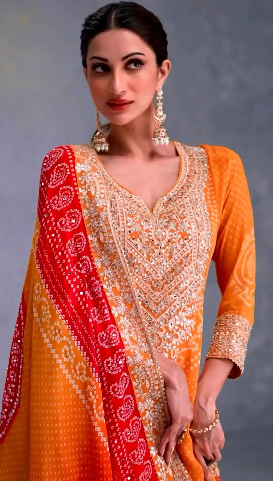 ZF 386 Yellow Color Chinnon Digital Printed Sequence Salwar Suit Casual, Wedding, Party, Events Etc. Expected Delivery 4-6 Working Days 2399/- | Casual Suits, Jump Suits, Salwar suit, Creative suits, Designer Suits, Palazzo Suits, Party Wear Suits, Patiala Suits, Straight Suits