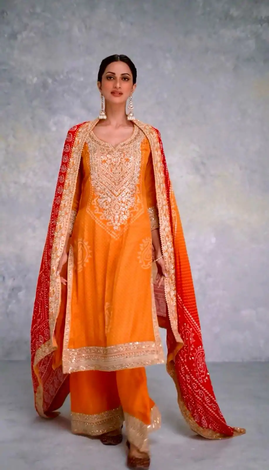 ZF 386 Yellow Color Chinnon Digital Printed Sequence Salwar Suit Casual, Wedding, Party, Events Etc. Expected Delivery 4-6 Working Days 2399/- | Casual Suits, Jump Suits, Salwar suit, Creative suits, Designer Suits, Palazzo Suits, Party Wear Suits, Patiala Suits, Straight Suits