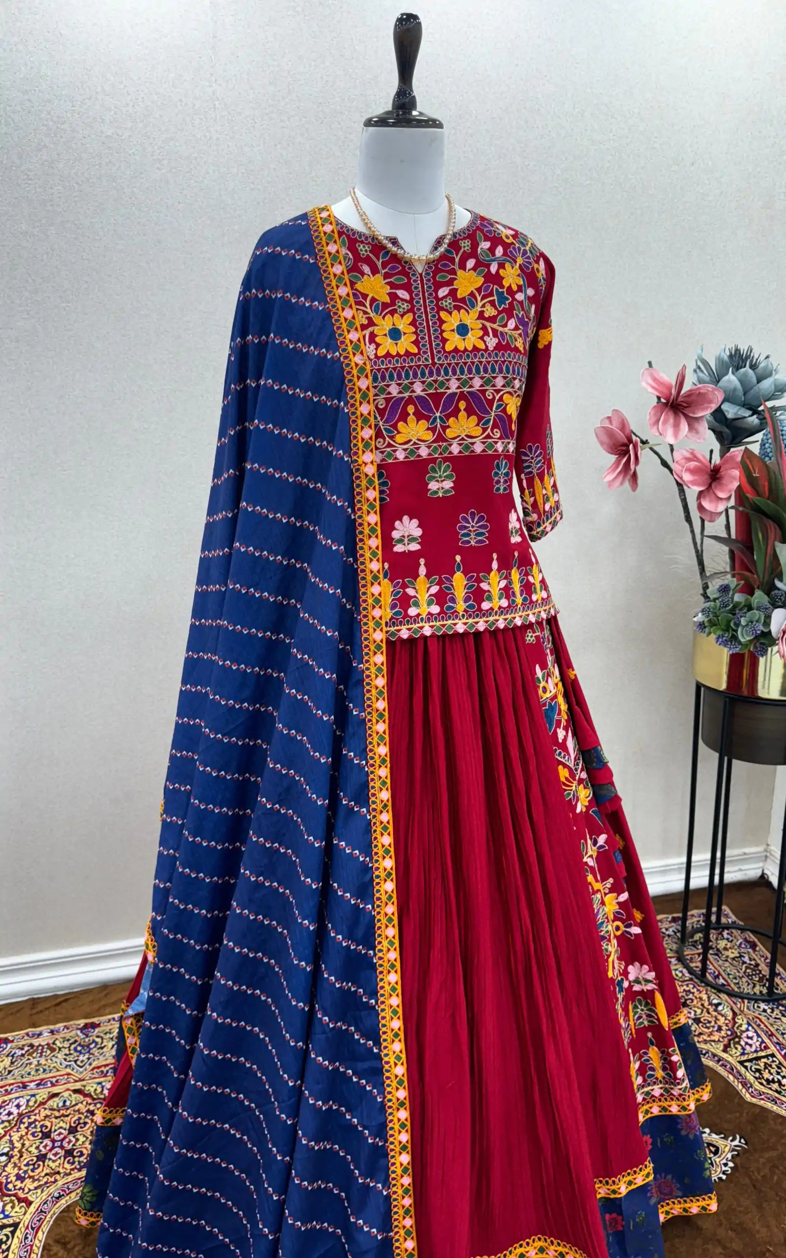 AD 169 Red Color Rayon Embroidery Sequence Lehenga Choli Wedding, Party, Events Etc. Expected Delivery 4-6 Working Days 3049/- | Lehenga, Bollywood Lehenga, Creative Lehenga, Designer Lehenga, Embroidered Lehenga, Party Wear Lehenga