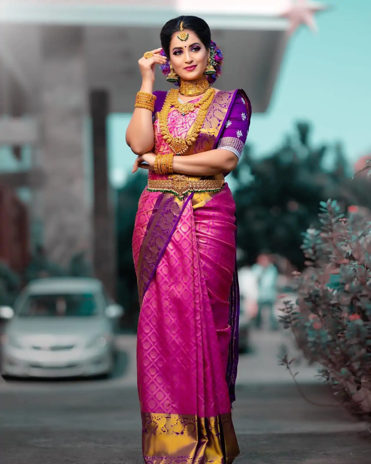 ES 8154 Pink Color Soft Lichi Silk Butti Work Saree Casual, Wedding, Party, Festive, Events Etc. Expected Delivery 4-6 Working Days @1499/- | Designer Sarees, Embroidered Sarees, Sarees, Bollywood Sarees, Creative Sarees, Ethnic Saree, Modern Digital sarees, Party Wear Sarees