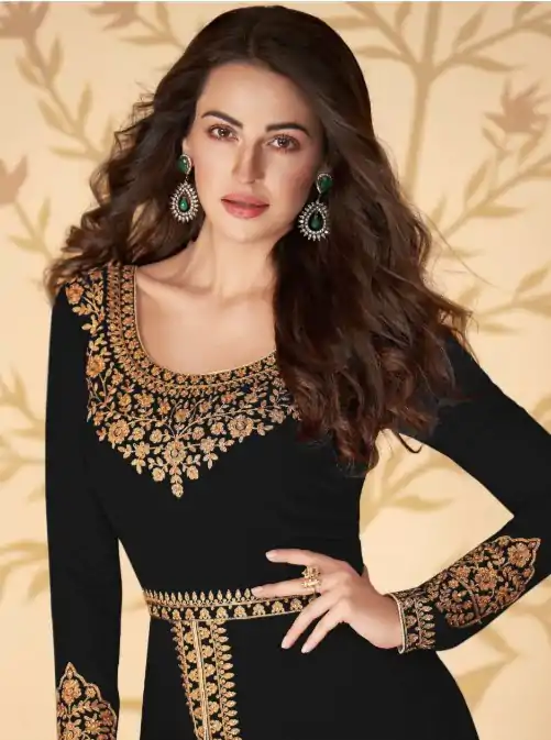 FC ASHIRWAD 7216 Black Color Georgette Embroidery Sharara Suit Wedding, Party, Festive Expected Delivery 4-6 Working Days  @2299/- | Casual Suits, Jump Suits, Salwar suit, Creative suits, Designer Suits, Palazzo Suits, Party Wear Suits, Patiala Suits, Straight Suits