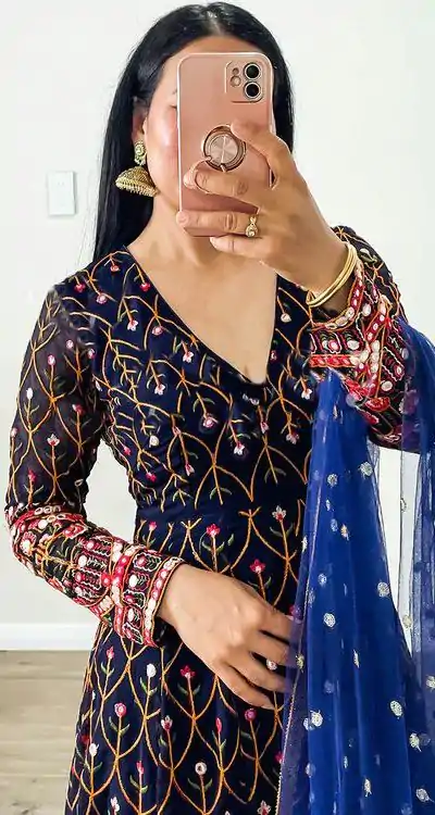 RTC 5642 Blue Color Georgette Thread Sequence Work Salwar Suit Wedding, Party, Festive, Events Etc. Expected Delivery 4-6 Working Days @2449/- | Casual Suits, Jump Suits, Salwar suit, Creative suits, Designer Suits, Palazzo Suits, Party Wear Suits, Patiala Suits, Straight Suits