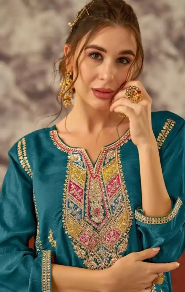 FC Pakistani 1086 Blue Color Vichitra Embroidery Codding Sequence Salwar Suit Wedding, Party, Festive events, Expected Delivery  4-6 Working Days @2399 | Casual Suits, Salwar suit, Creative suits, Designer Suits, Palazzo Suits, Party Wear Suits, Patiala Suits, Straight Suits