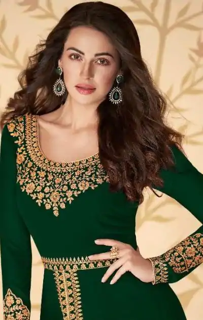 FC ASHIRWAD 7216 Green Color Georgette Embroidery Sharara Suit Wedding, Party, Festive Expected Delivery 4-6 Working Days  @2299/- | Casual Suits, Jump Suits, Salwar suit, Creative suits, Designer Suits, Palazzo Suits, Party Wear Suits, Patiala Suits, Straight Suits