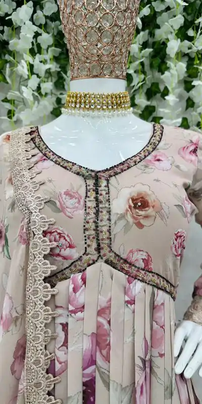 KD 1342 Light Grey Color Georgette Digital Printed Salwar Suit Casual, Party, Festive, Events Wedding Etc.  Expected Delivery 4-6 Working Days @2049/- | Casual Suits, Salwar suit, Creative suits, Designer Suits, Palazzo Suits, Party Wear Suits, Straight Suits