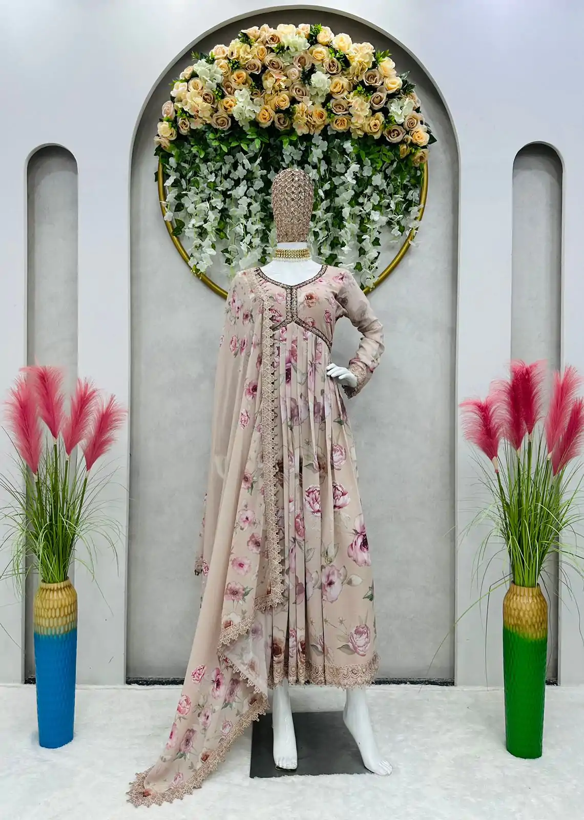 KD 1342 Light Grey Color Georgette Digital Printed Salwar Suit Casual, Party, Festive, Events Wedding Etc. Expected Delivery 4-6 Working Days @2049/- | Casual Suits, Salwar suit, Creative suits, Designer Suits, Palazzo Suits, Party Wear Suits, Straight Suits