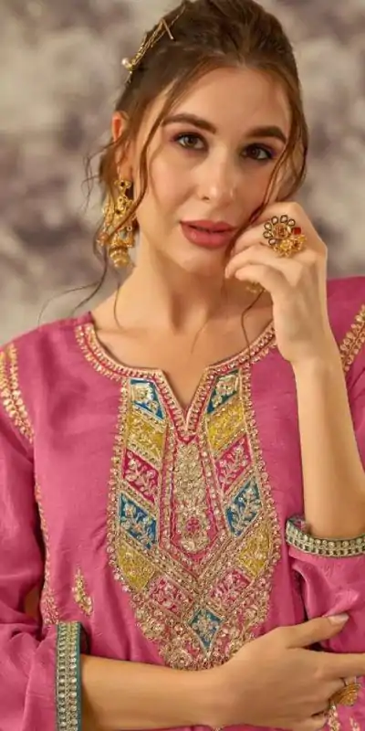 FC Pakistani 1086 Pink Color Vichitra Embroidery Codding Sequence Salwar Suit Wedding, Party, Festive events, Expected Delivery  4-6 Working Days @2399 | Casual Suits, Salwar suit, Creative suits, Designer Suits, Palazzo Suits, Party Wear Suits, Patiala Suits, Straight Suits