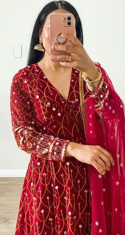 RTC 5642 Red Color Georgette Thread Sequence Work Salwar Suit Wedding, Party, Festive, Events Etc. Expected Delivery 4-6 Working Days @2449/- | Casual Suits, Jump Suits, Salwar suit, Creative suits, Designer Suits, Palazzo Suits, Party Wear Suits, Patiala Suits, Straight Suits