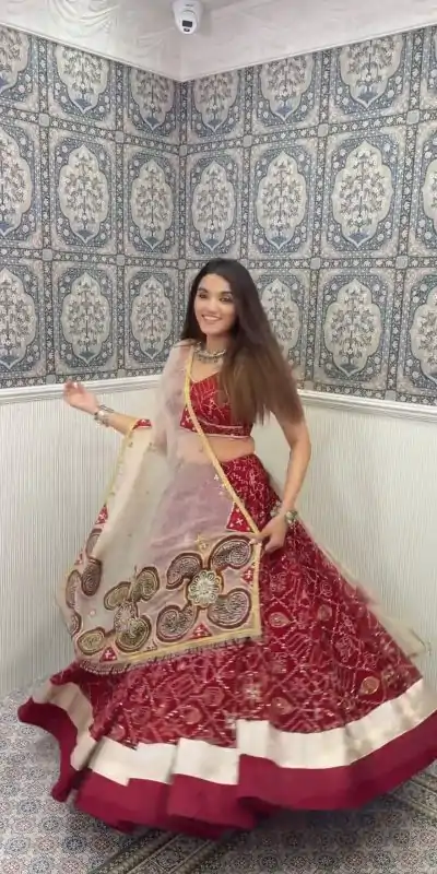 LG 613 Red Color Rayon Printed Silk Work Lehenga Choli Festive Party Wedding, Events etc. Delivery 4-6 Working Days @1999/- | Lehenga, Bollywood Lehenga, Creative Lehenga, Designer Lehenga, Embroidered Lehenga, Party Wear Lehenga