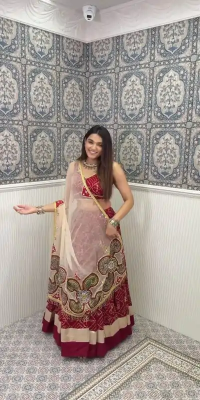 LG 613 Red Color Rayon Printed Silk Work Lehenga Choli Festive Party Wedding, Events etc. Delivery 4-6 Working Days @1999/- | Lehenga, Bollywood Lehenga, Creative Lehenga, Designer Lehenga, Embroidered Lehenga, Party Wear Lehenga