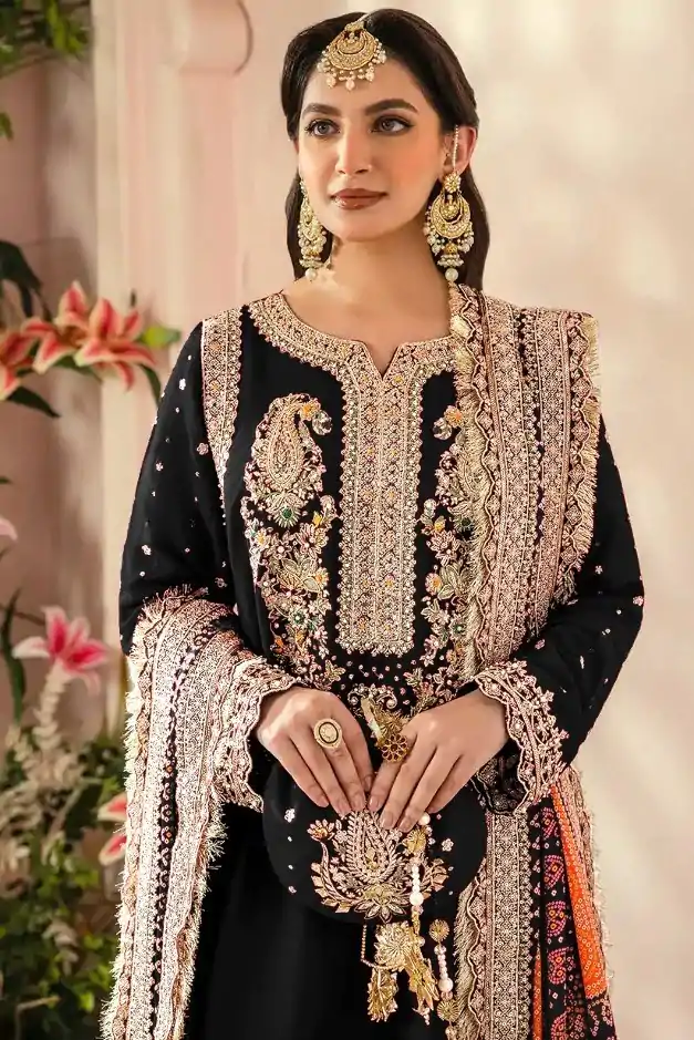 FC MARIA-A 1074 Black Color Georgette Embroidery Work Salwar Suit Wedding, Party, Festive events, Expected Delivery 4-6 Working Days @2149 | Casual Suits, Salwar suit, Creative suits, Designer Suits, Palazzo Suits, Party Wear Suits, Patiala Suits, Straight Suits
