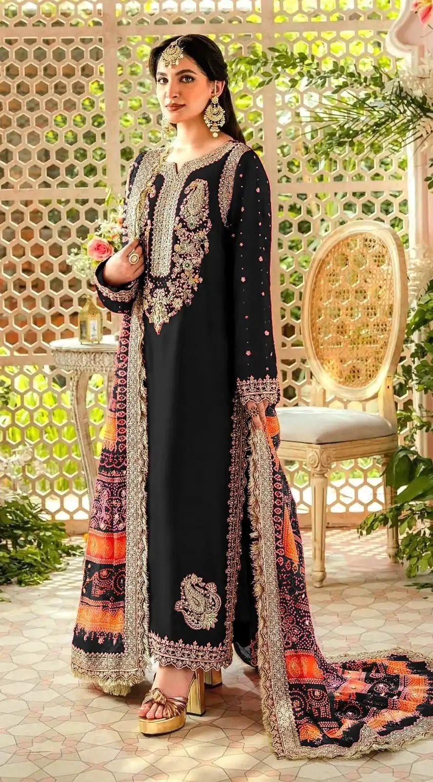 FC MARIA-A 1074 Black Color Georgette Embroidery Work Salwar Suit Wedding, Party, Festive events, Expected Delivery 4-6 Working Days @2149 | Casual Suits, Salwar suit, Creative suits, Designer Suits, Palazzo Suits, Party Wear Suits, Patiala Suits, Straight Suits