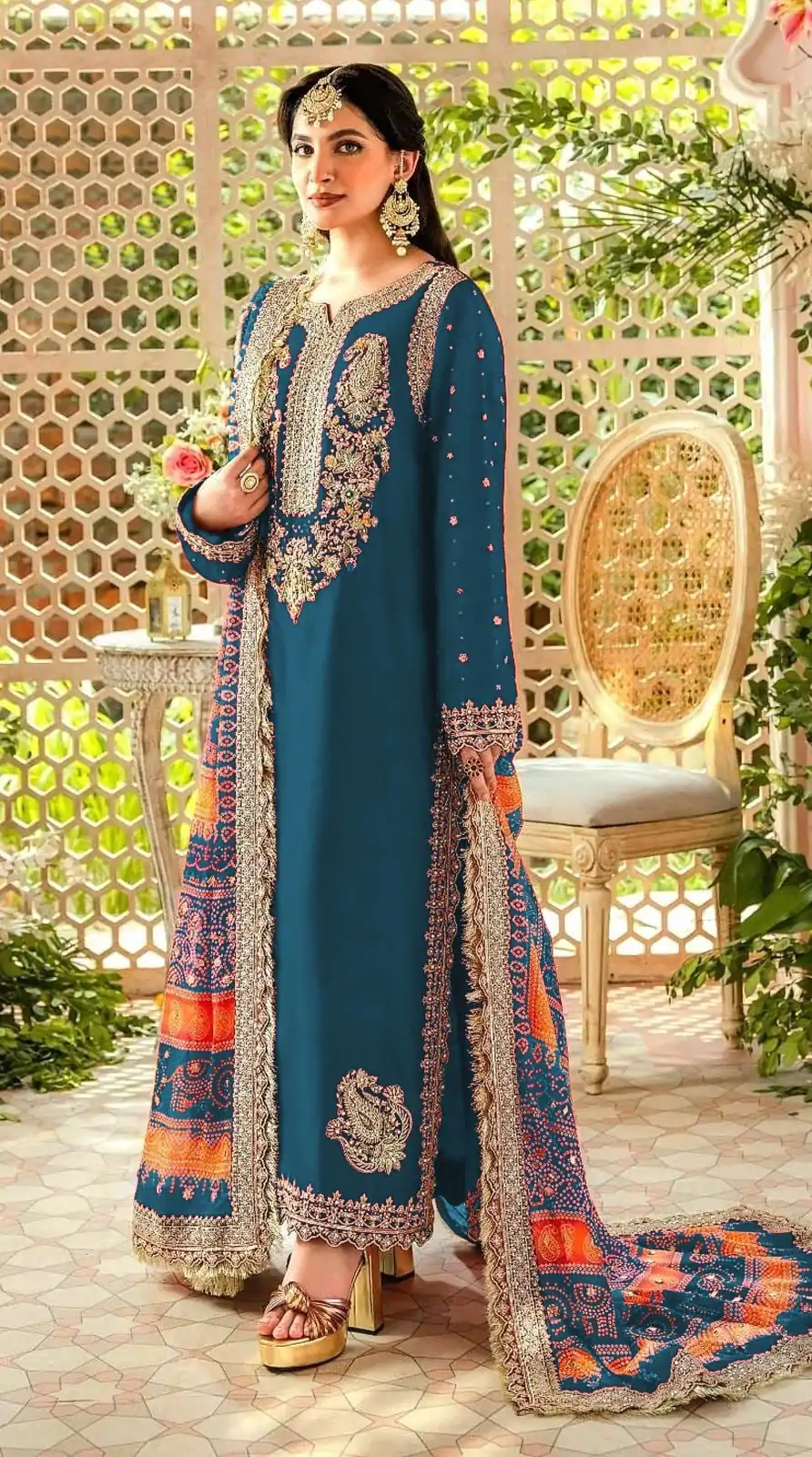 FC MARIA-A 1074 Blue Color Georgette Embroidery Work Salwar Suit Wedding, Party, Festive events, Expected Delivery  4-6 Working Days @2149 | Casual Suits, Salwar suit, Creative suits, Designer Suits, Palazzo Suits, Party Wear Suits, Patiala Suits, Straight Suits