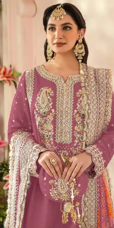 FC MARIA-A 1074 Pink Color Georgette Embroidery Work Salwar Suit Wedding, Party, Festive events, Expected Delivery  4-6 Working Days @2149 | Casual Suits, Salwar suit, Creative suits, Designer Suits, Palazzo Suits, Party Wear Suits, Patiala Suits, Straight Suits