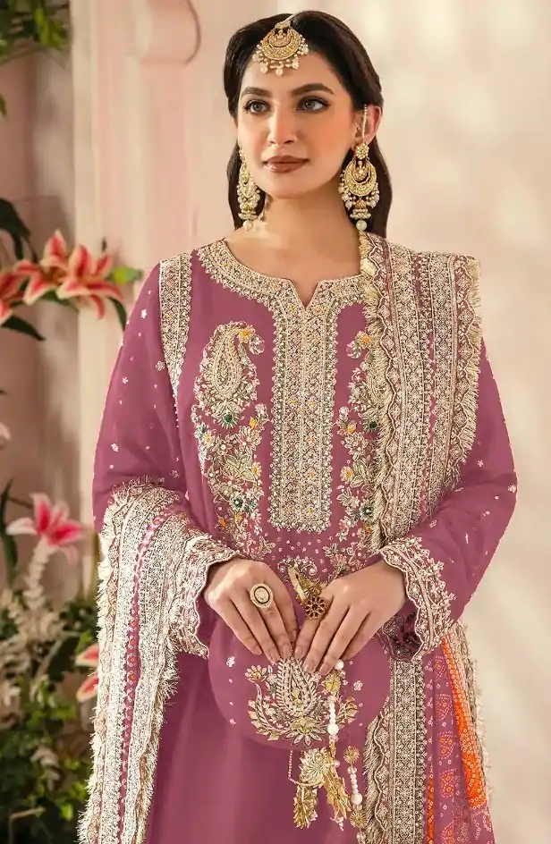 FC MARIA-A 1074 Pink Color Georgette Embroidery Work Salwar Suit Wedding, Party, Festive events, Expected Delivery  4-6 Working Days @2149 | Casual Suits, Salwar suit, Creative suits, Designer Suits, Palazzo Suits, Party Wear Suits, Patiala Suits, Straight Suits