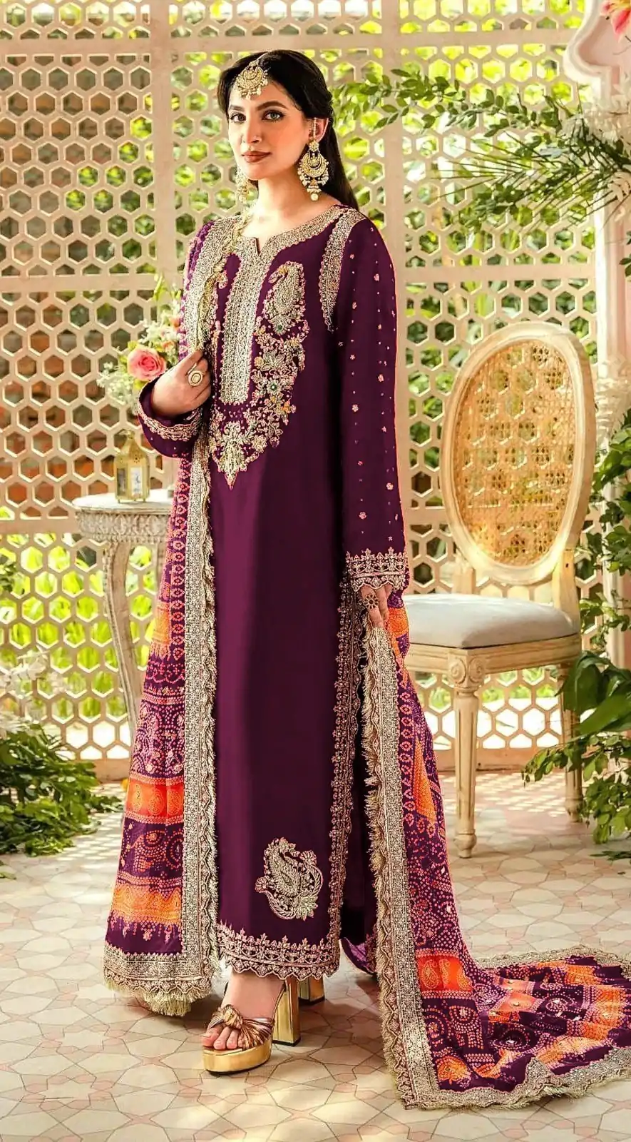 FC MARIA-A 1074 Purple Color Georgette Embroidery Work Salwar Suit Wedding, Party, Festive events, Expected Delivery  4-6 Working Days @2149 | Casual Suits, Salwar suit, Creative suits, Designer Suits, Palazzo Suits, Party Wear Suits, Patiala Suits, Straight Suits