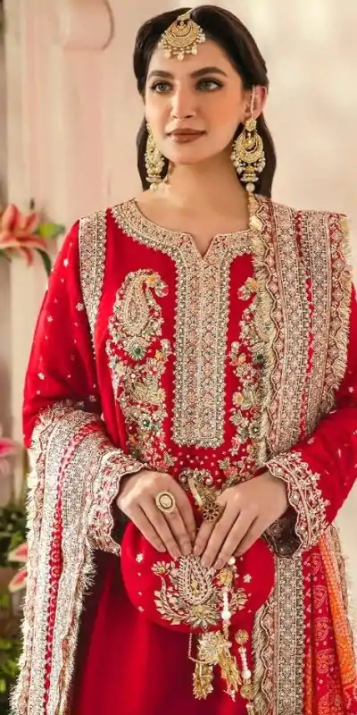 FC MARIA-A 1074 Red Color Georgette Embroidery Work Salwar Suit Wedding, Party, Festive events, Expected Delivery  4-6 Working Days @2149 | Casual Suits, Salwar suit, Creative suits, Designer Suits, Palazzo Suits, Party Wear Suits, Patiala Suits, Straight Suits