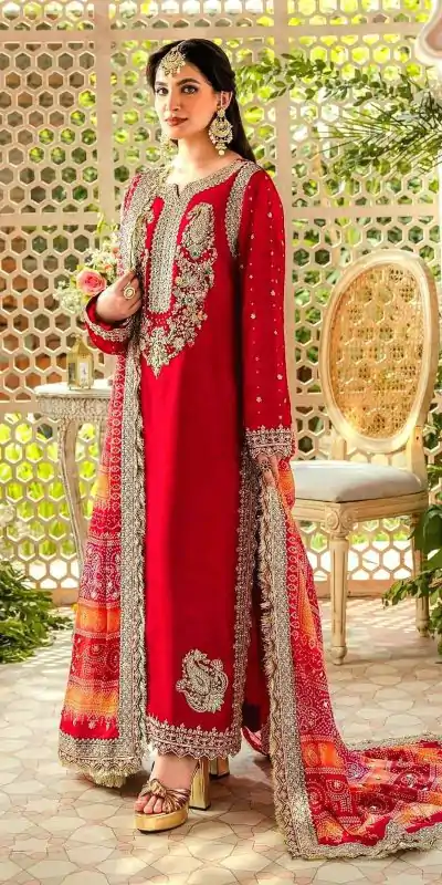 FC MARIA-A 1074 Red Color Georgette Embroidery Work Salwar Suit Wedding, Party, Festive events, Expected Delivery  4-6 Working Days @2149 | Casual Suits, Salwar suit, Creative suits, Designer Suits, Palazzo Suits, Party Wear Suits, Patiala Suits, Straight Suits