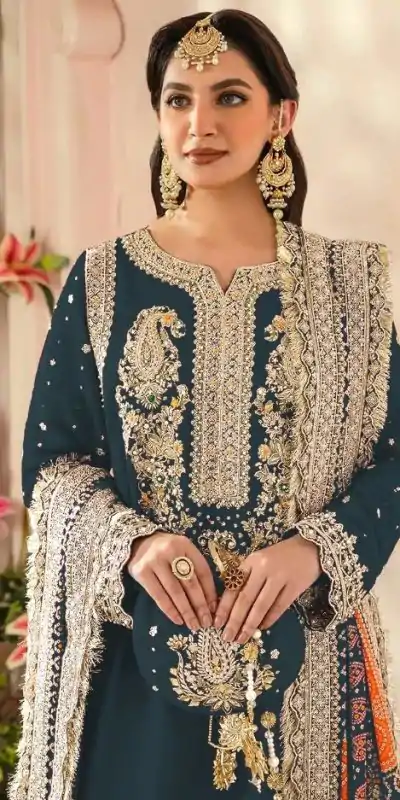 FC MARIA-A 1074 Stone Green Color Georgette Embroidery Work Salwar Suit Wedding, Party, Festive events, Expected Delivery  4-6 Working Days @2149 | Casual Suits, Salwar suit, Creative suits, Designer Suits, Palazzo Suits, Party Wear Suits, Patiala Suits, Straight Suits