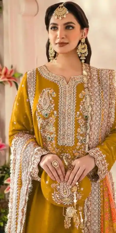 FC MARIA-A 1074 Yellow Color Georgette Embroidery Work Salwar Suit Wedding, Party, Festive events, Expected Delivery  4-6 Working Days @2149 | Casual Suits, Salwar suit, Creative suits, Designer Suits, Palazzo Suits, Party Wear Suits, Patiala Suits, Straight Suits