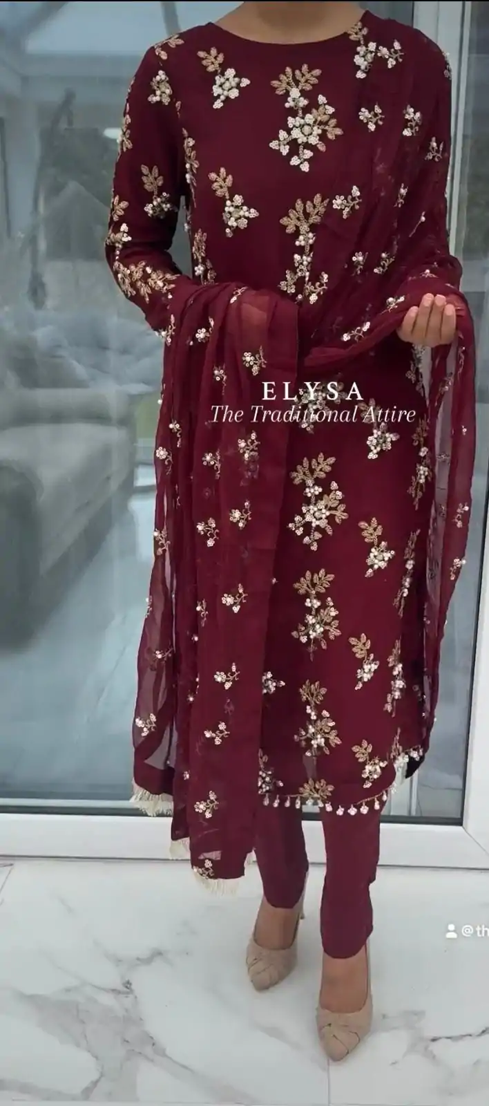 VLM 209 Maroon Color Georgette Embroidery Sequence Salwar Suit Wedding, Party, Festive, Events Expected Delivery 4-6 Working Days @ 1999/- Only | Casual Suits, Salwar suit, Creative suits, Designer Suits, Party Wear Suits, Straight Suits