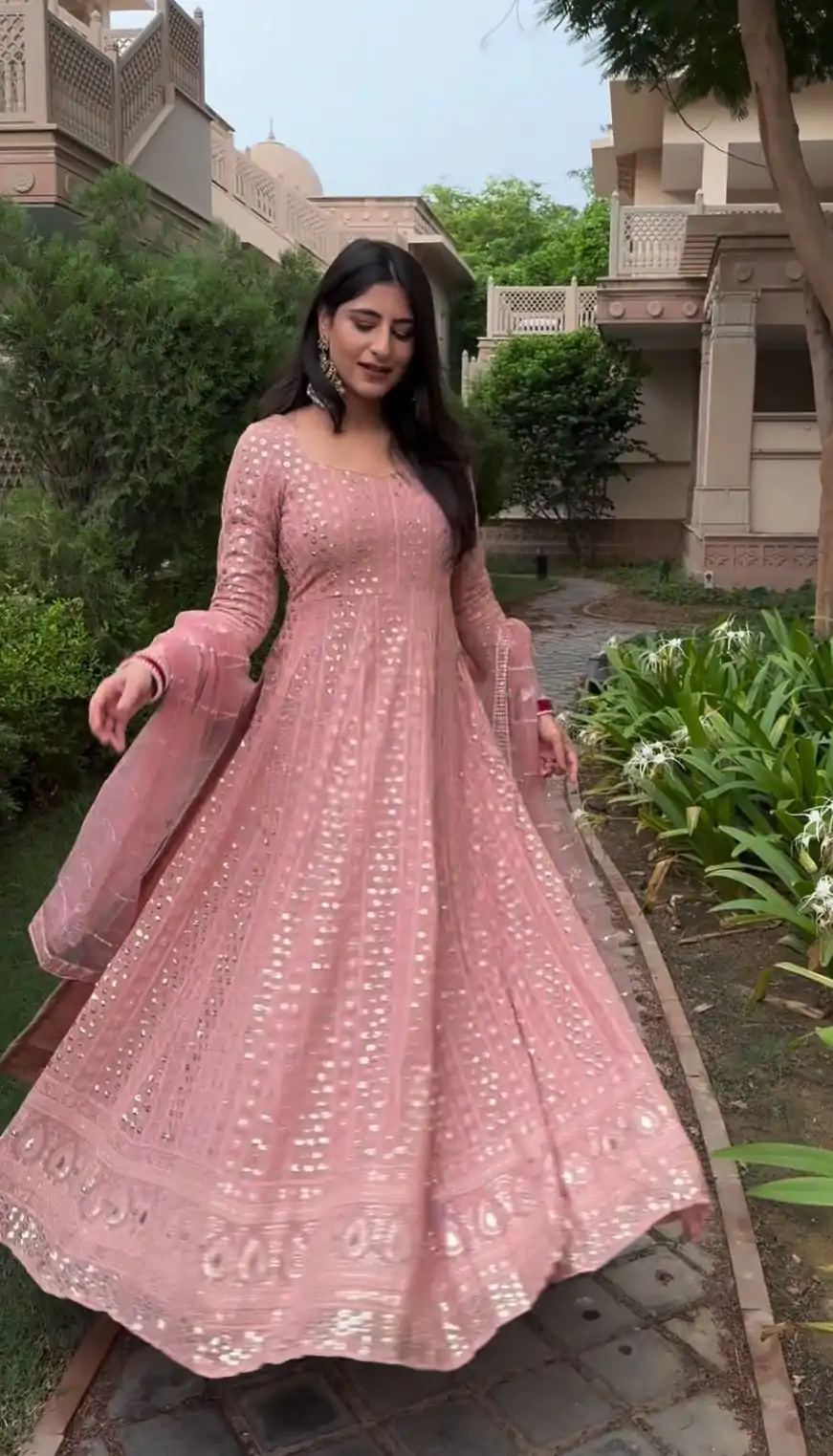 VLM 207 Pink Color Georgette Embroidery Sequence Salwar Suit Wedding, Party, Festive, Events Expected Delivery 4-6 Working Days @ 2449/- Only | Casual Suits, Salwar suit, Creative suits, Designer Suits, Party Wear Suits, Straight Suits