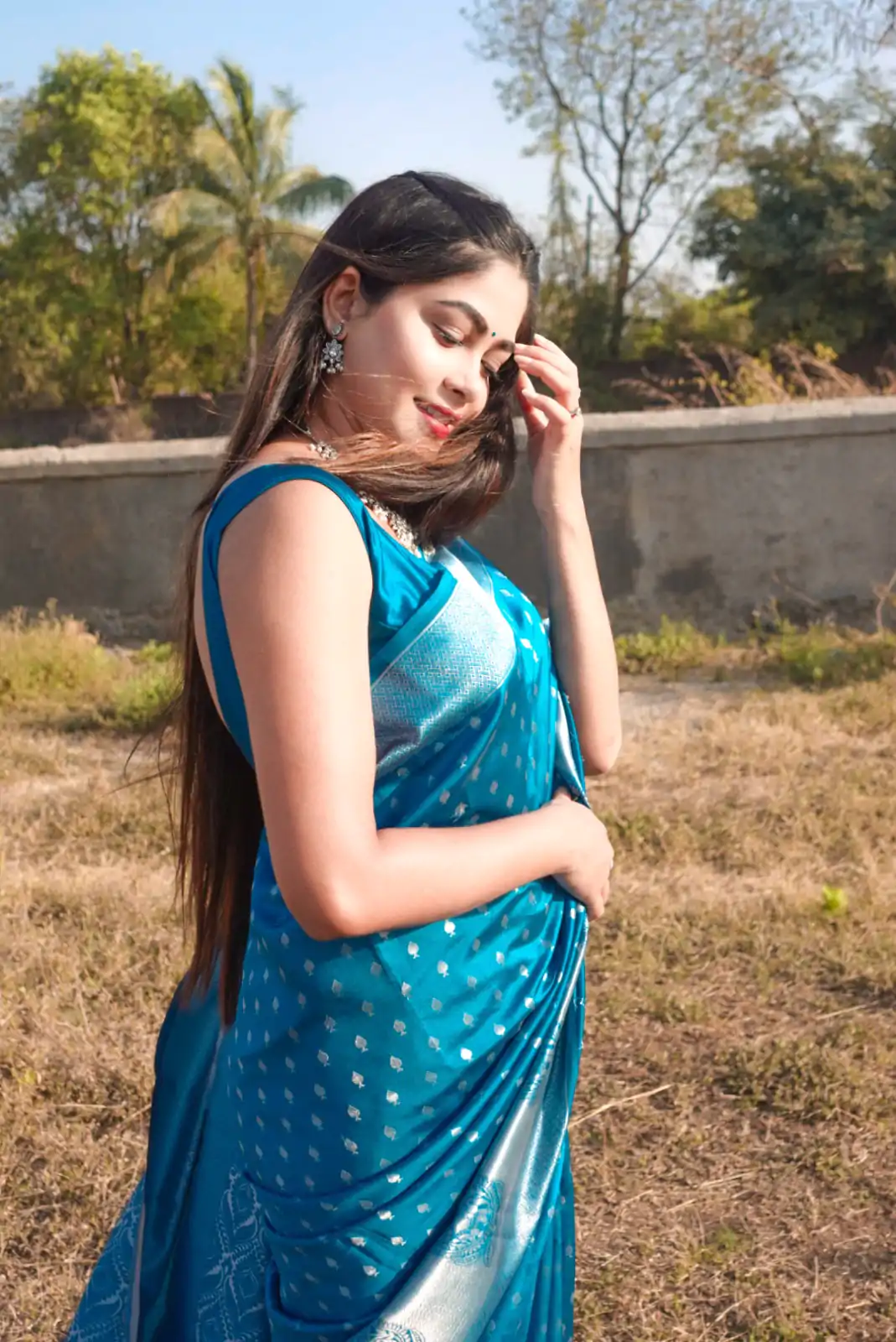 DDF 1009 Sky Blue Color Soft Lichi Silk Ordinary Design Rich Pallu Saree Casual, Party Wear, Events, Festivals Etc. Expected Delivery 4-6 Working Days 1349/ | Designer Sarees, Embroidered Sarees, Sarees, Bollywood Sarees, Creative Sarees, Ethnic Saree, Modern Digital sarees, Party Wear Sarees
