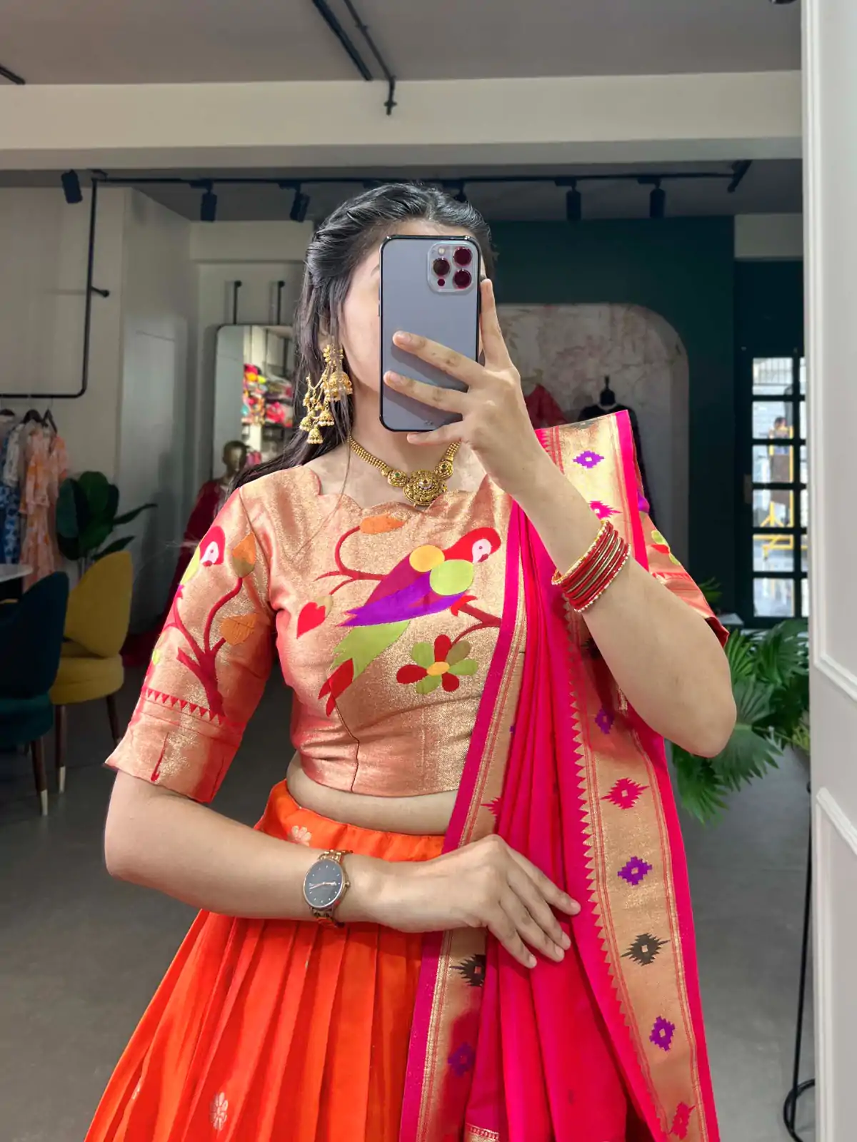 LNB 2005 Orange Jacquard Silk Weaving Zari Lehenga Choli Festive Party Wedding, Events etc. Delivery 4-6 Working Days @3499/- | Lehenga, Bollywood Lehenga, Creative Lehenga, Designer Lehenga, Embroidered Lehenga, Party Wear Lehenga