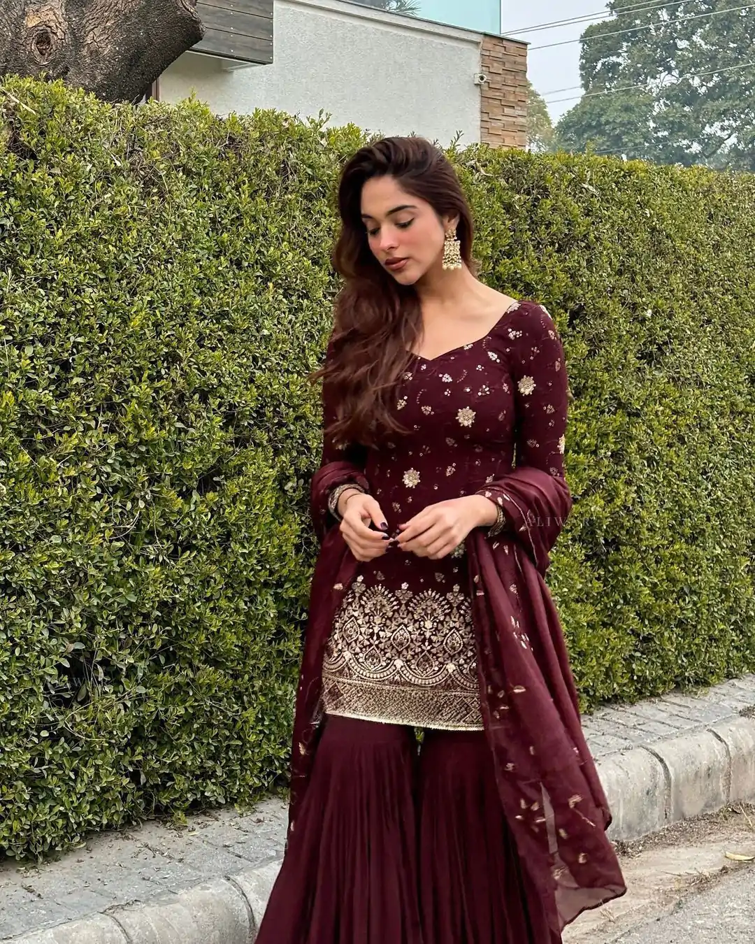 RTC 5719 Maroon Color Foix Georgette Thread Sequence Work Salwar Suit Wedding, Party, Festive, Events Etc. Expected Delivery 4-6 Working Days @1949/- | Casual Suits, Jump Suits, Salwar suit, Creative suits, Designer Suits, Palazzo Suits, Party Wear Suits, Patiala Suits, Straight Suits