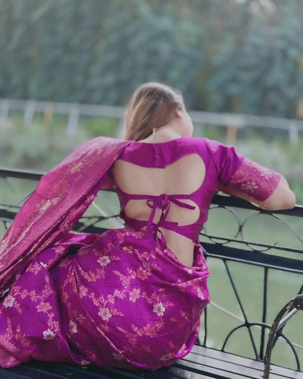 DDF Purple Flower Color Banarasi Soft Silk Ordinary Design Saree Casual, Party Wear, Events, Festivals Etc. Expected Delivery 4-6 Working Days 1499/- Only | Designer Sarees, Embroidered Sarees, Sarees, Bollywood Sarees, Creative Sarees, Ethnic Saree, Modern Digital sarees, Party Wear Sarees